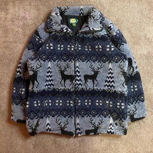 Vintage Cabela’s jacket with deer/tree pattern
